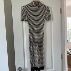 Long Stripe Pencil Dress